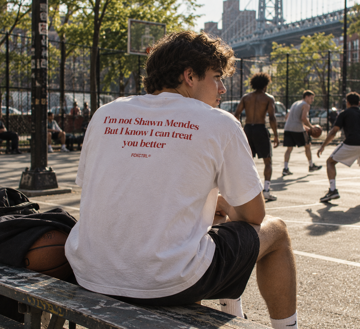 FCKCRTL I'M NOT SHAWN MENDES editorial photo