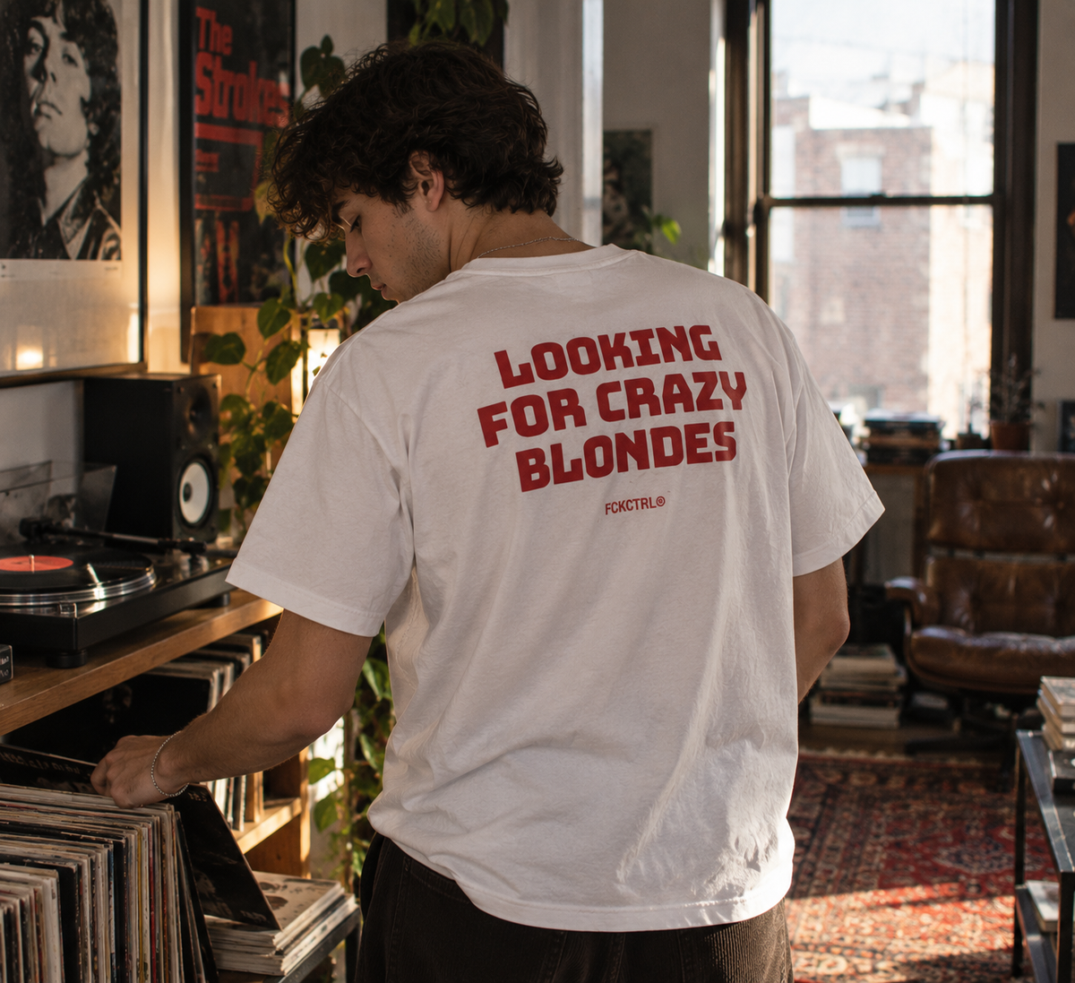FCKCRTL LOOKING FOR CRAZY BLONDES editorial photo